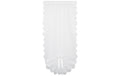 Hubatka TagvorhangSchwalbenschwanz45x120cm Weiss, 100% Polyester, waschbar 30 °C