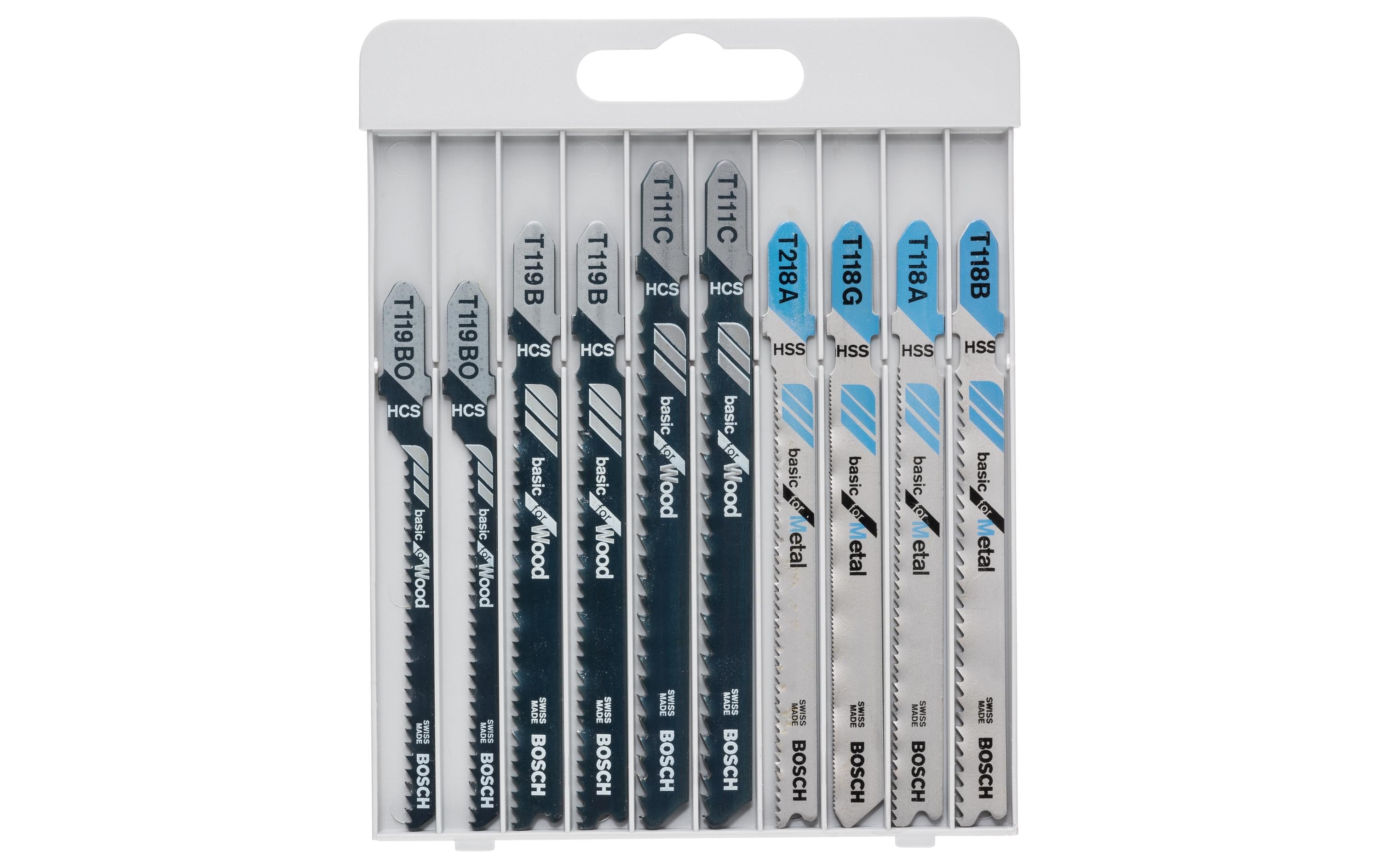Bosch Professional Stichsägeblatt-Set Metal&Wood, 10-tlg.