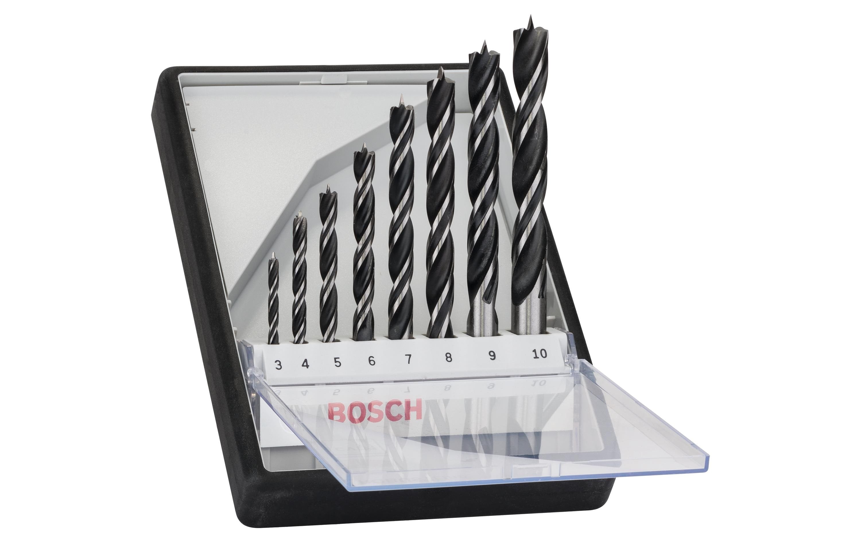 Bosch Professional 8-tlg. Holzspiralbohrer 3-10 mm