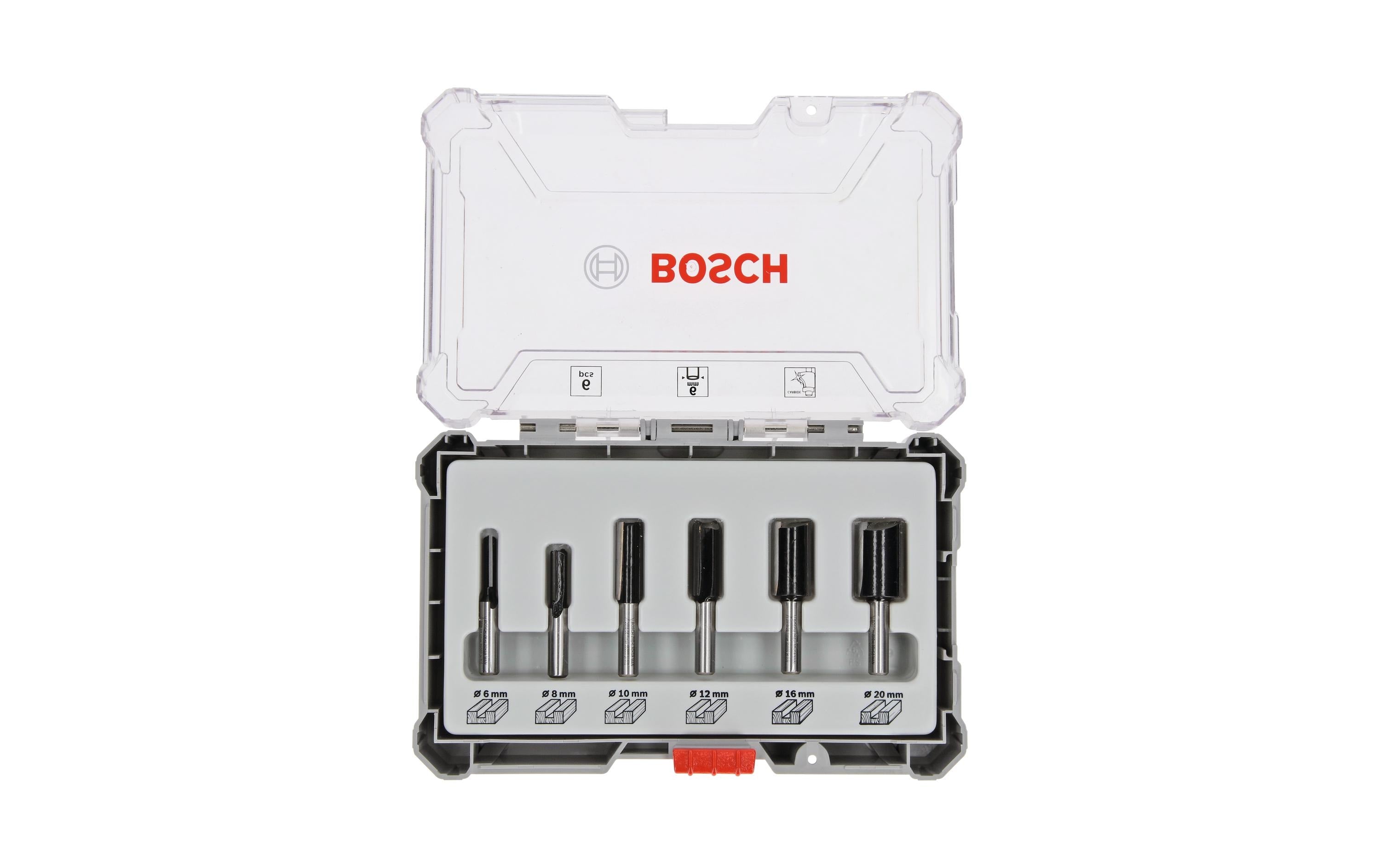 Bosch Professional 6-tlg. Nutfräser-Set 6-mm-Schaft