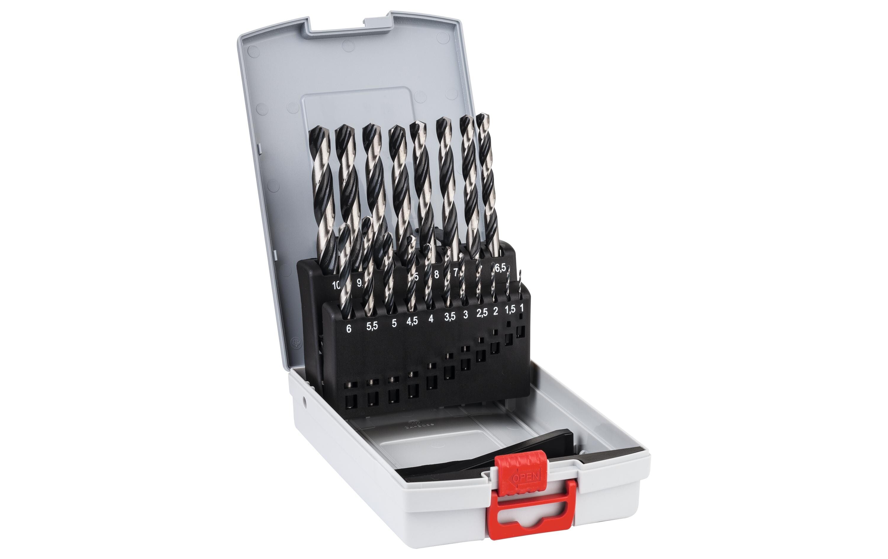Bosch ProBox HSS-Spiralbohrer PointTeQ 19-tlg.