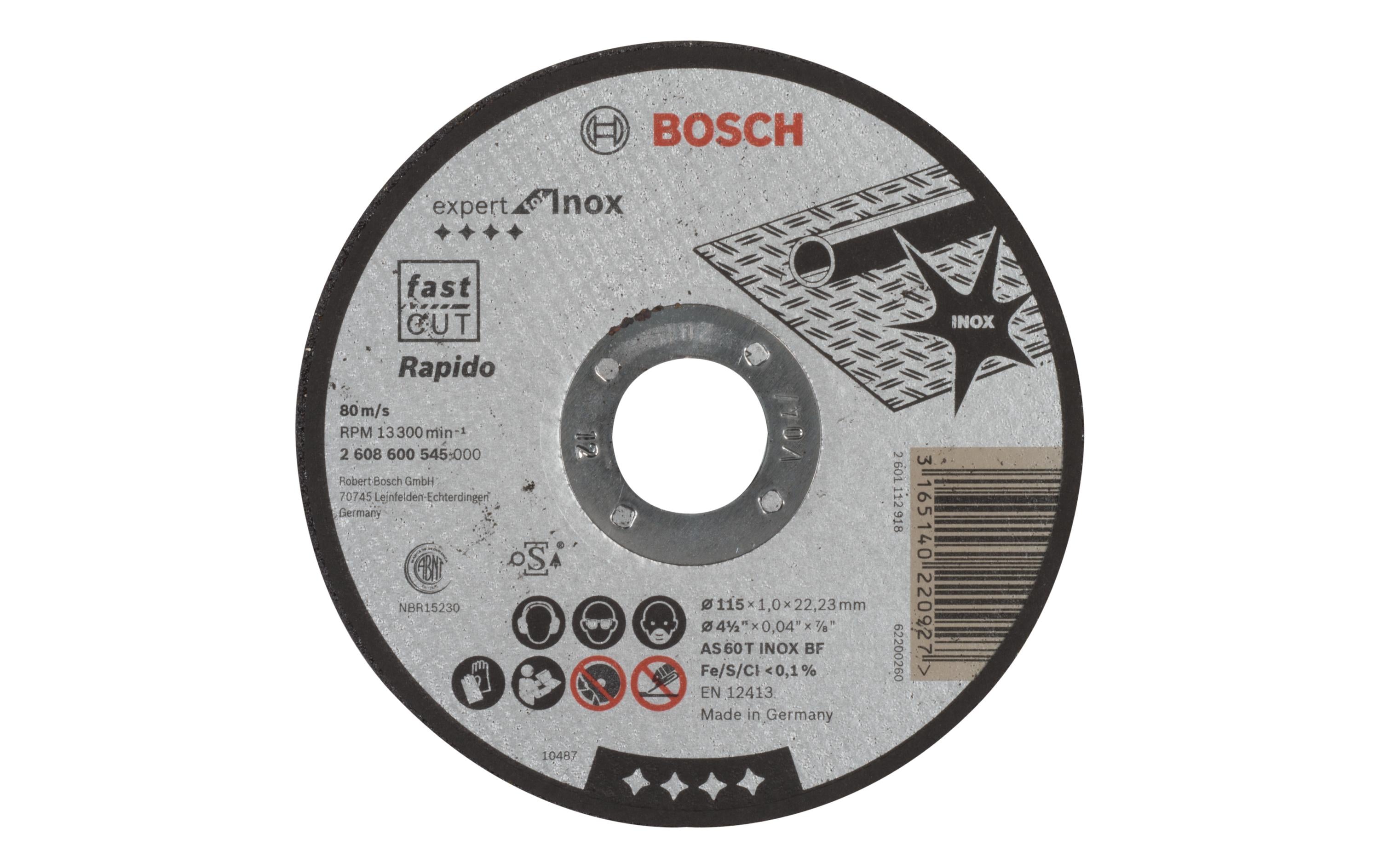 Bosch Professional Trennscheibe gerade Expert for Inox, 115 mm, 1,0 mm