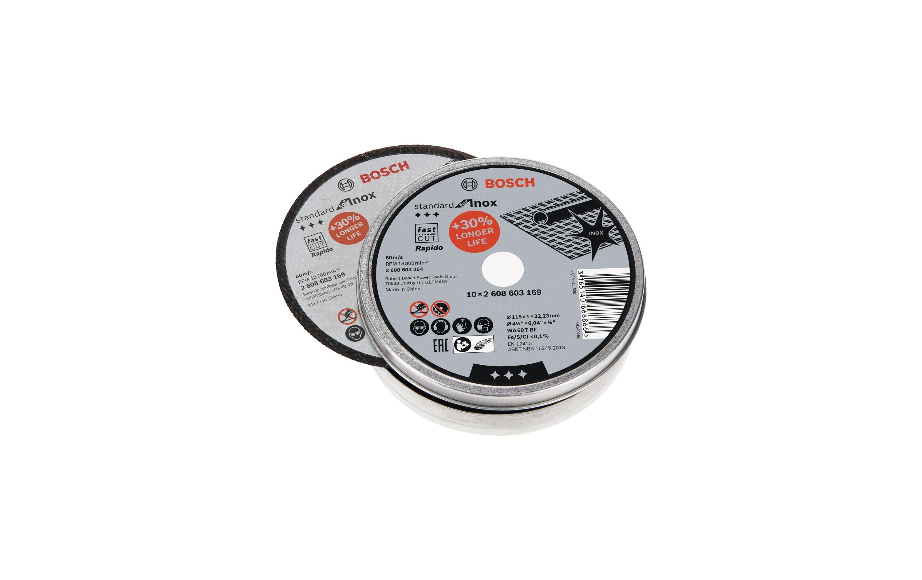 Bosch Professional Trennscheibe gerade Standard for Inox, 115x22,23x1,0 mm