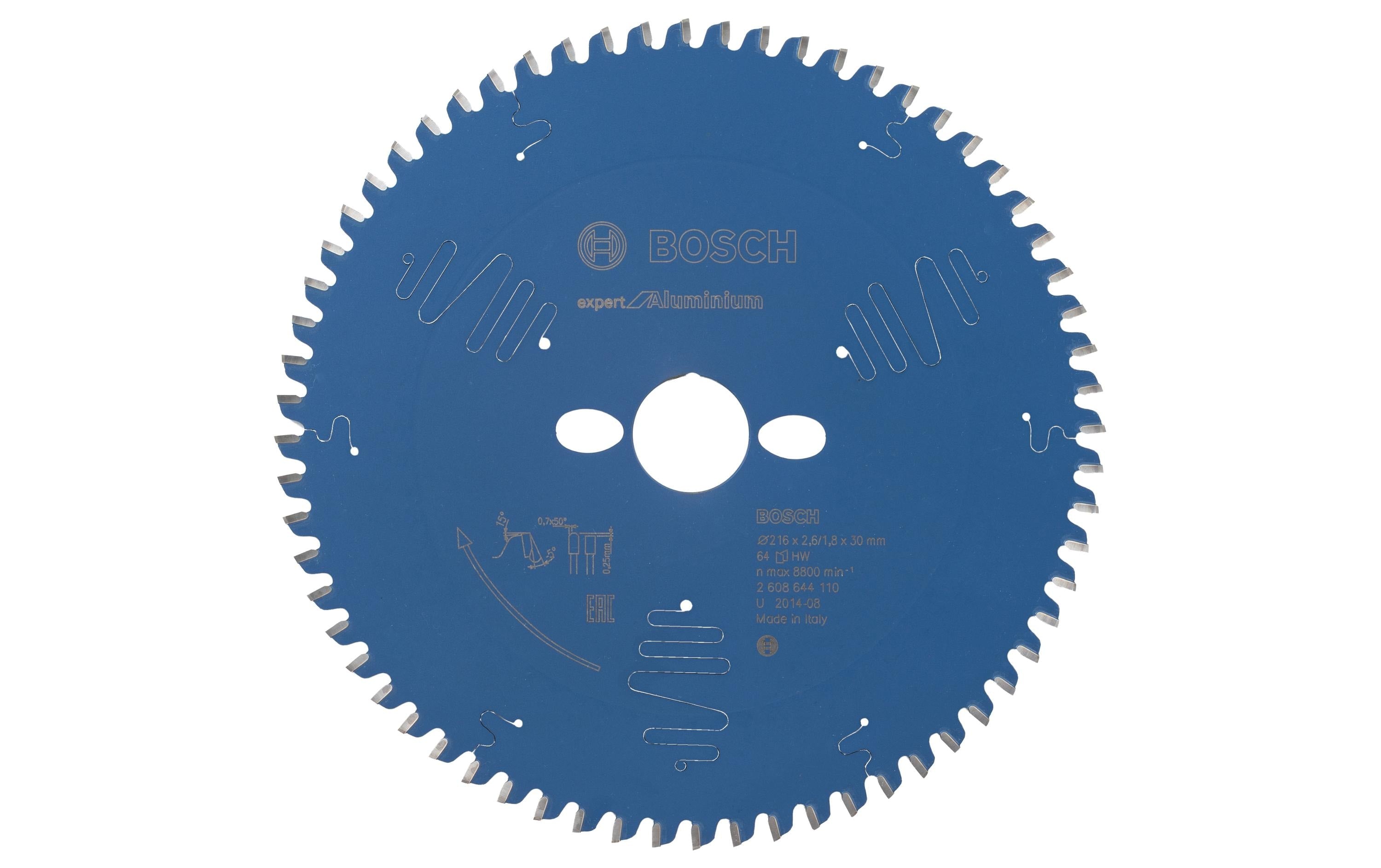 Bosch Professional Kreissägeblatt Expert Aluminium, 216x30x2,6 mm, 64