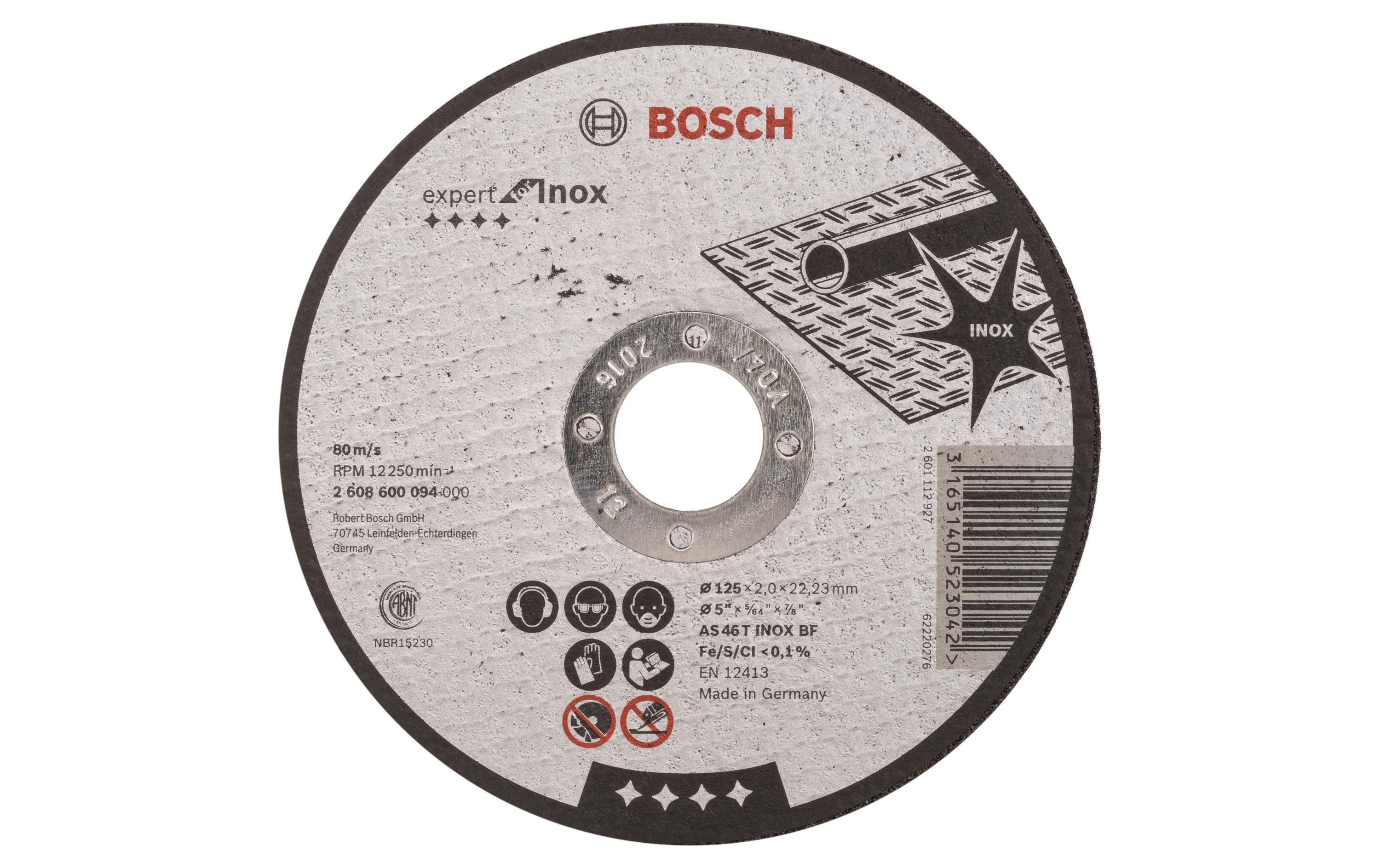 Bosch Professional Trennscheibe gerade Expert for Inox, 125 mm, 2,0 mm