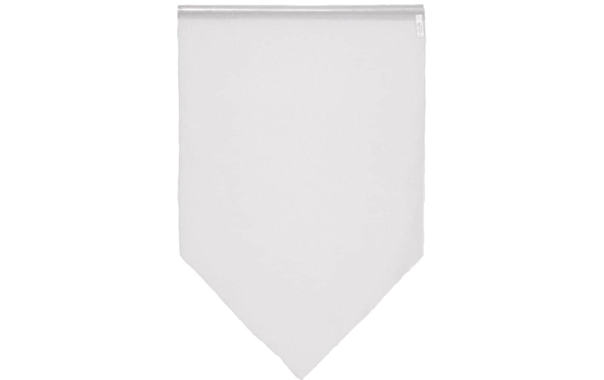 Hubatka Tagvorhang SpitzhängerVoile,45x60cm 2er Set, Weiss,100%Polyester,waschbar 30 °C