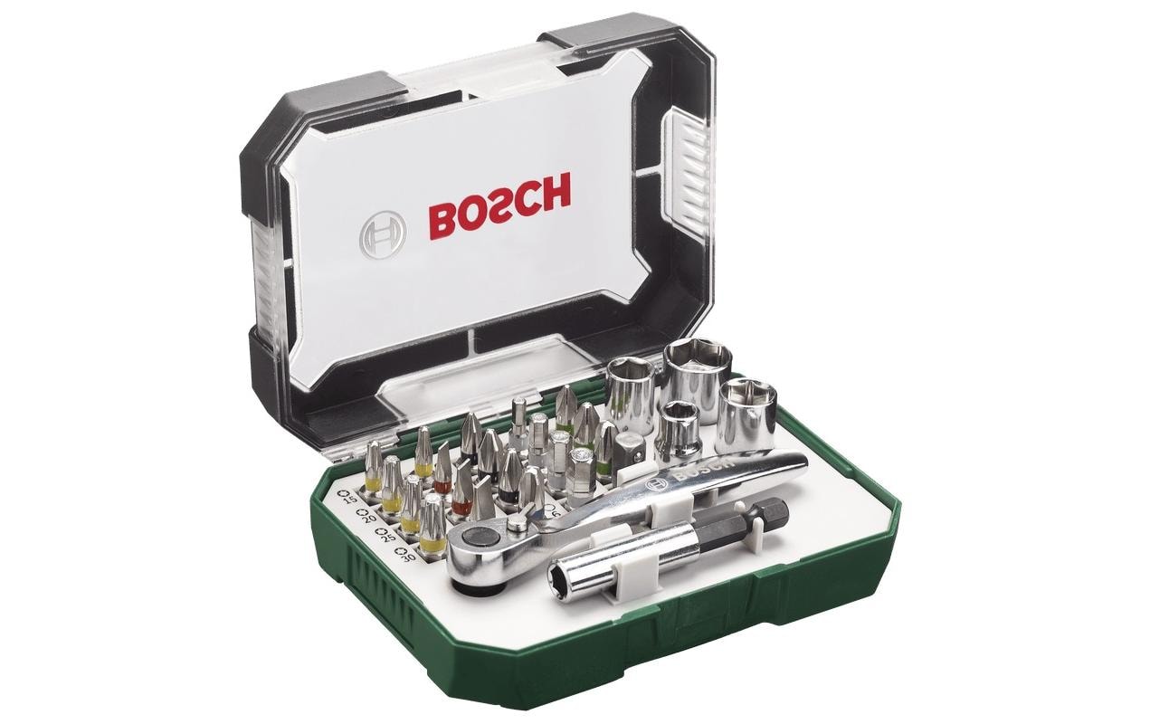 Bosch 26-tlg Schrauberbit- und Ratschen Set