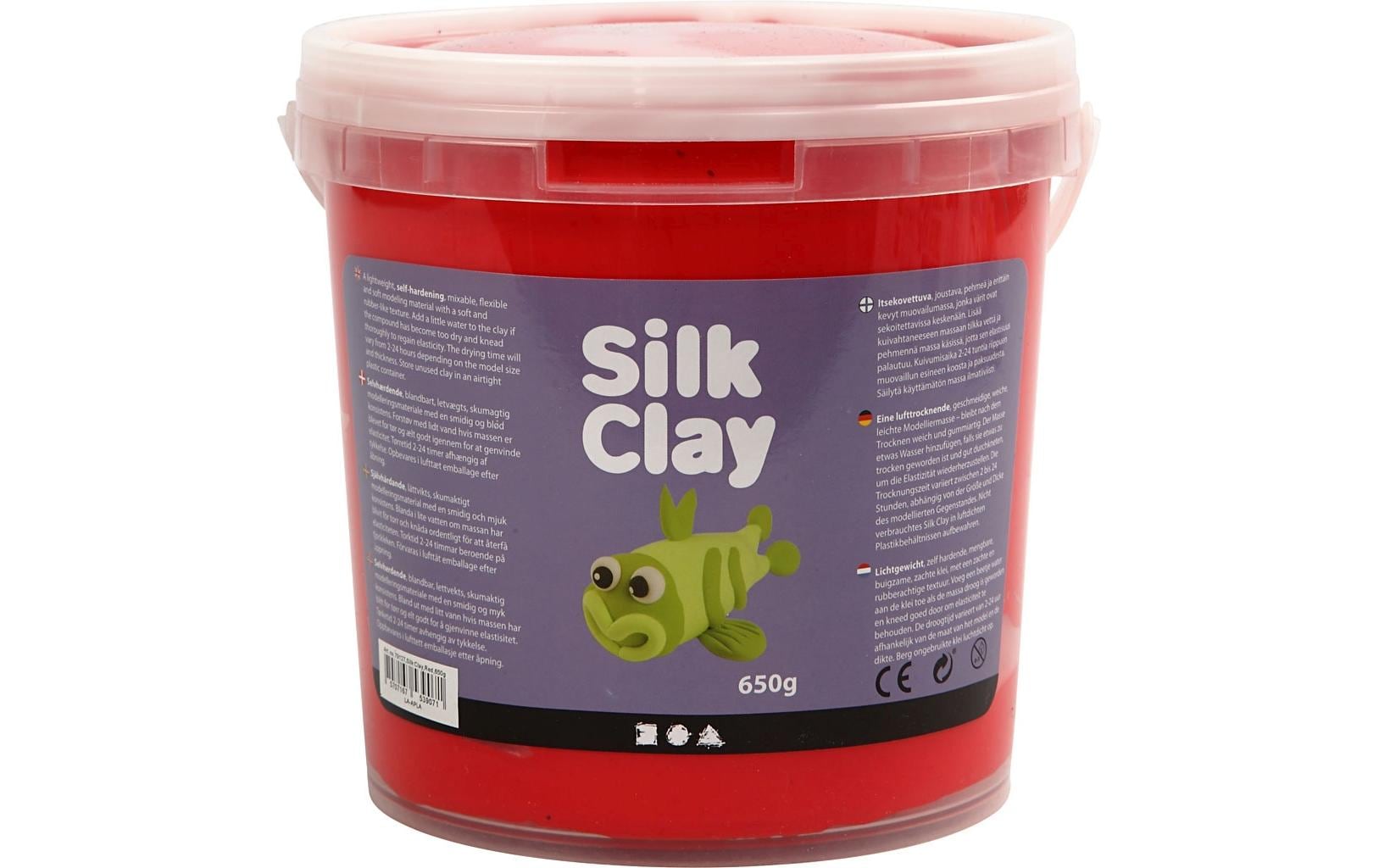 Creativ Company Silk Clay Grosspackung 650 g, rot