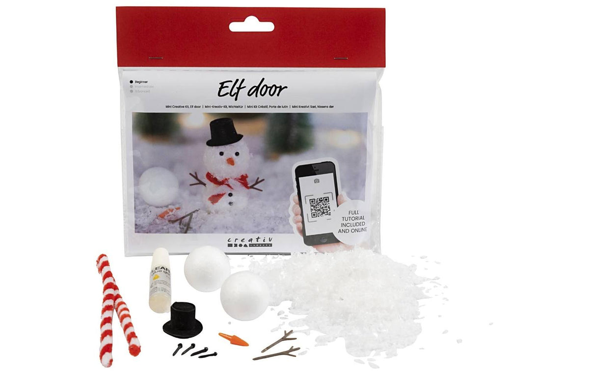 Creativ Company Elfentür / Wichteltür Szene Schneemann
