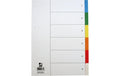 Q-Connect Blanko-Register farbig 6-teilig