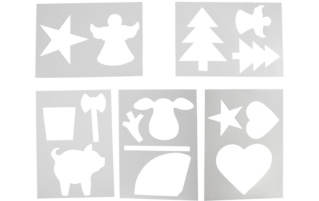 Creativ Company Schablone Weihnachten 5 Stück