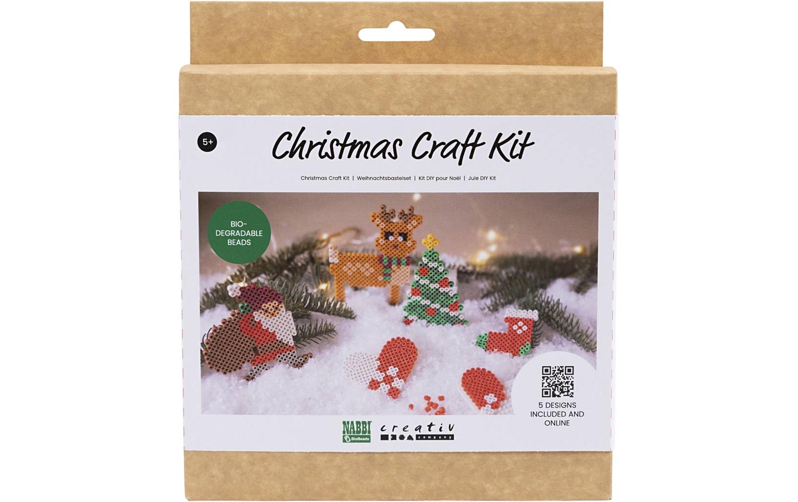 Creativ Company Bastelset Bügelperlen Bio Für 5 schöne Weihnachtsmotibe