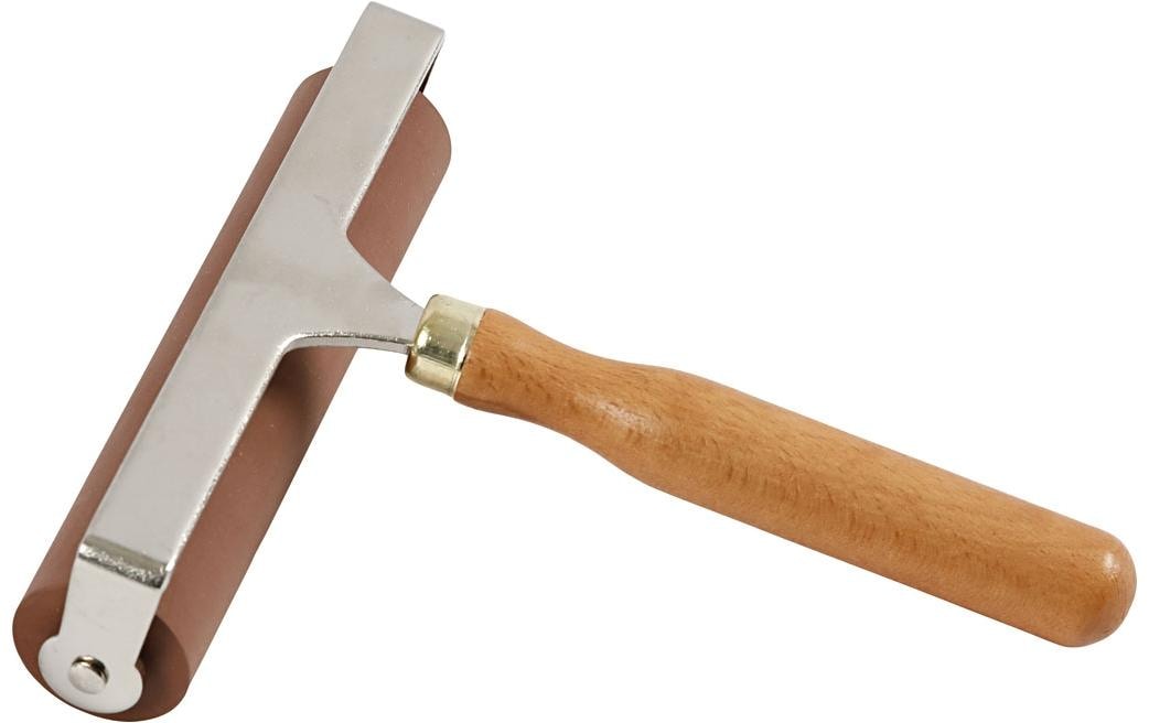 Creativ Company Gummiwalze/Linolwalze 14.7 cm, Perfekt für Linoleum-Drucke