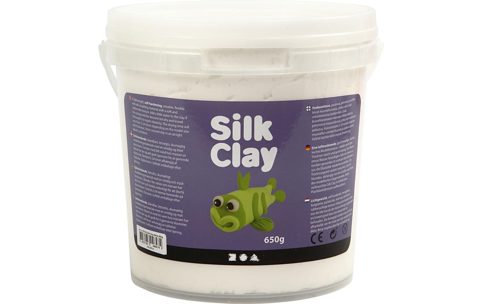 Creativ Company Silk Clay Grosspackung 650 g, weiss