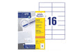 AZ Universal-Etiketten, 220 Blatt, 3520 Stk 105 x 37 mm