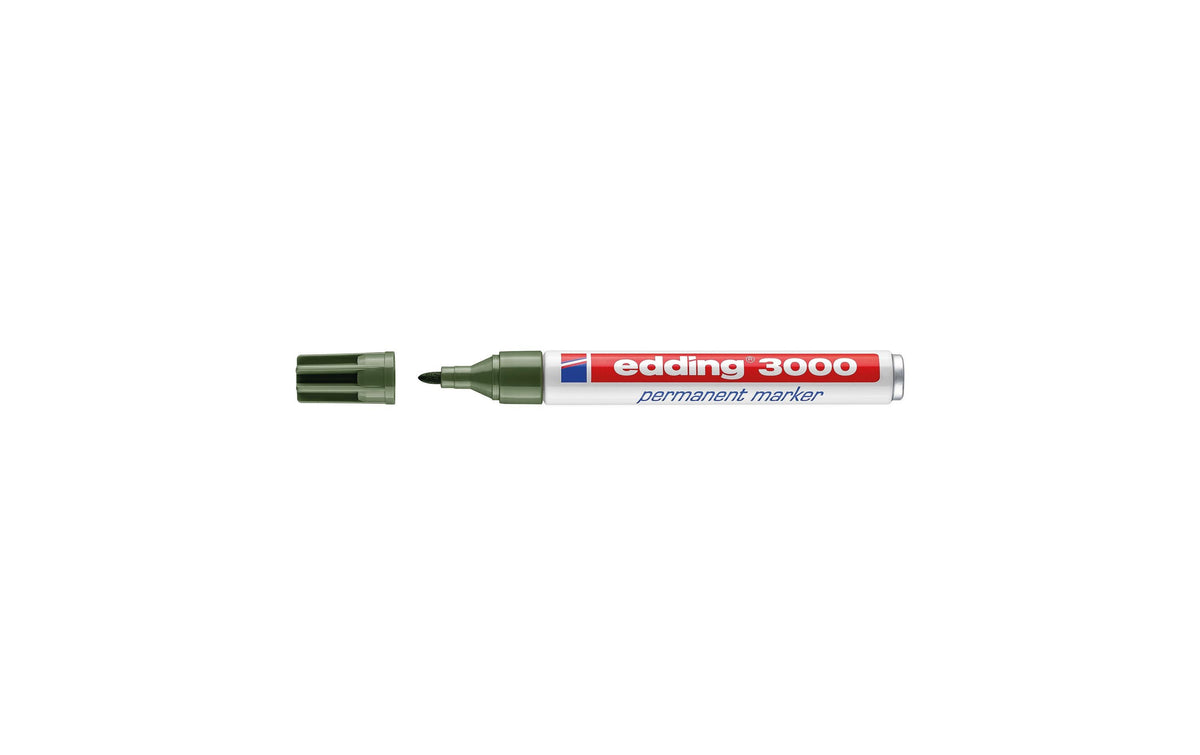 edding Permanent-Marker 3000 Olivgrün