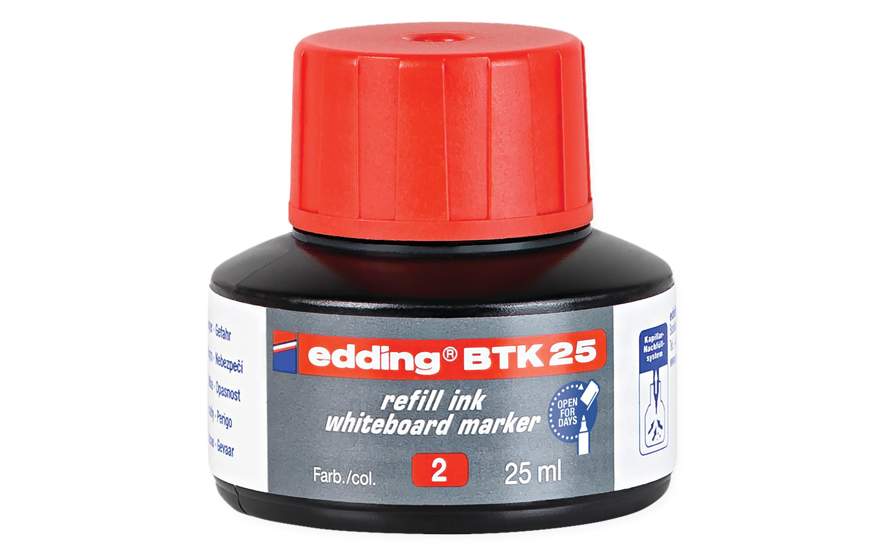 Edding Nachfülltusche BTK-25 25 ml, rot