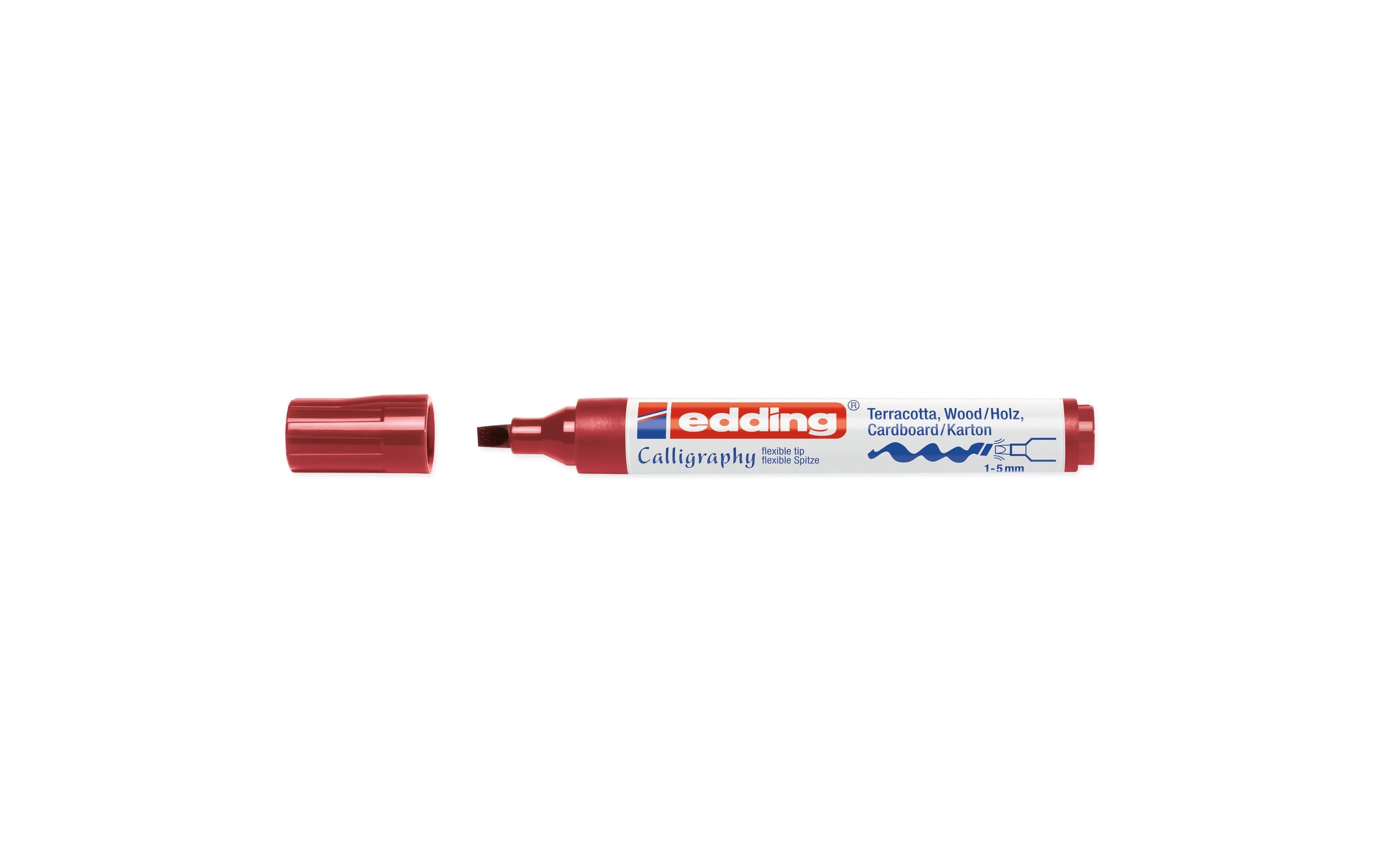 Edding Kalligraphie-Marker 1455 karmesin rot