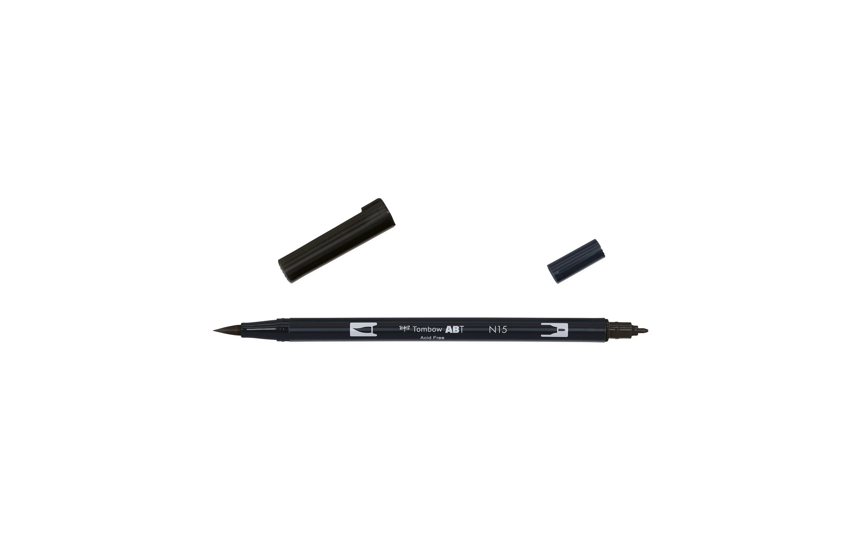 Tombow Grafik-Marker Dual-Brush Pen ABT-N15 schwarz