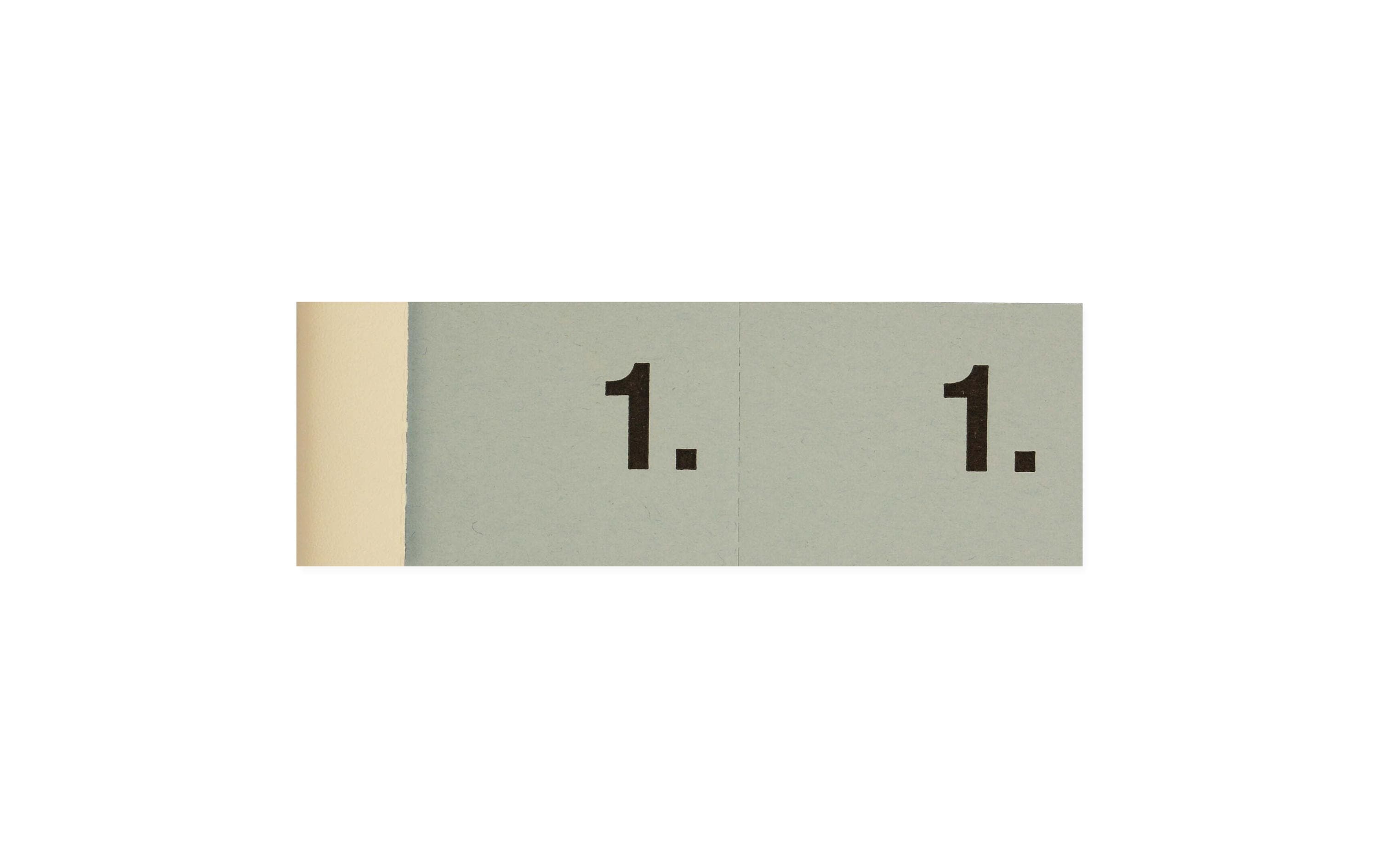 Simplex Garderobenblöcke à 100 Stk 1-100, blau