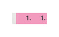 Simplex Garderobenblöcke à 100 Stk 1-100, pink