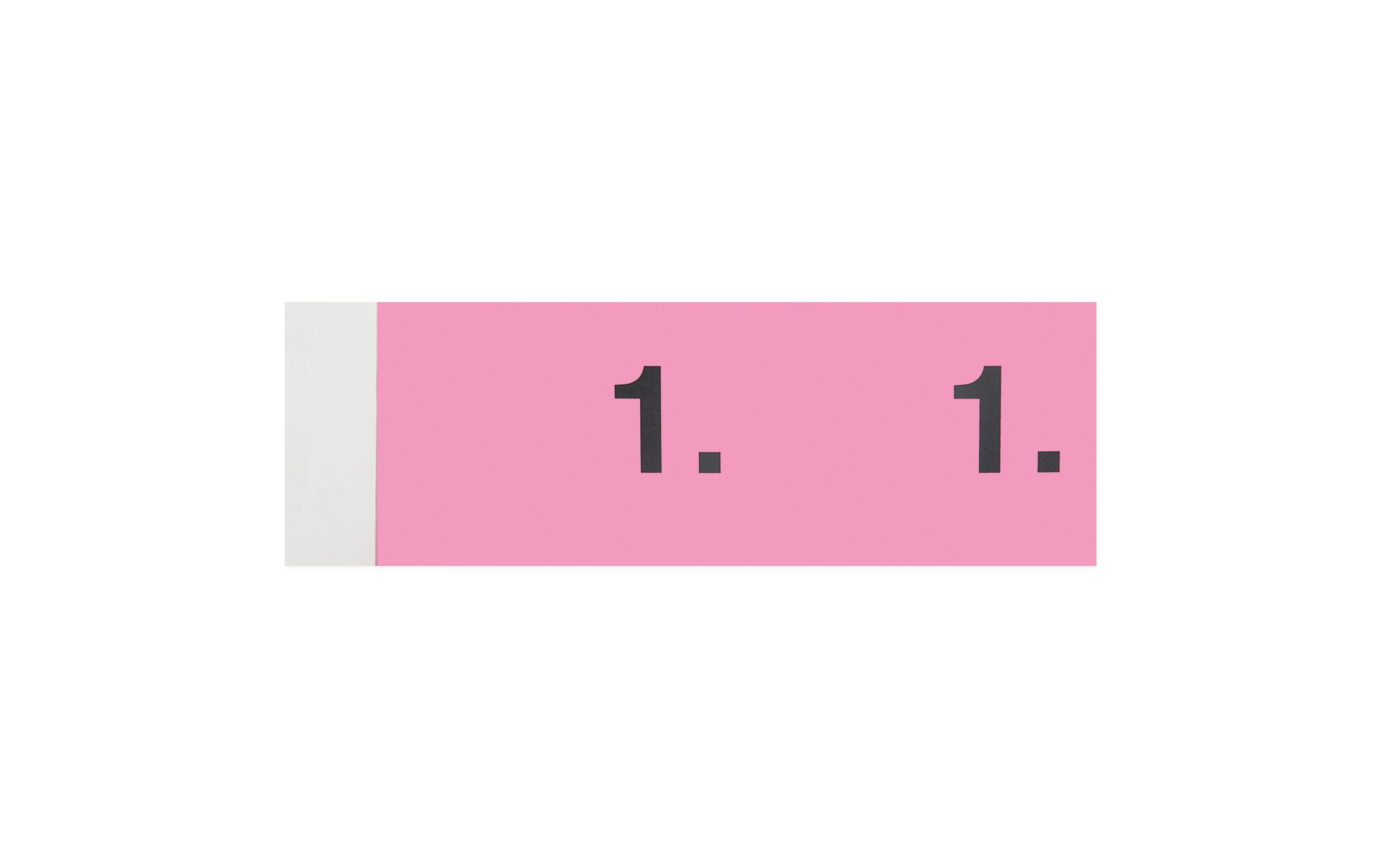 Simplex Garderobenblöcke à 100 Stk 1-100, pink