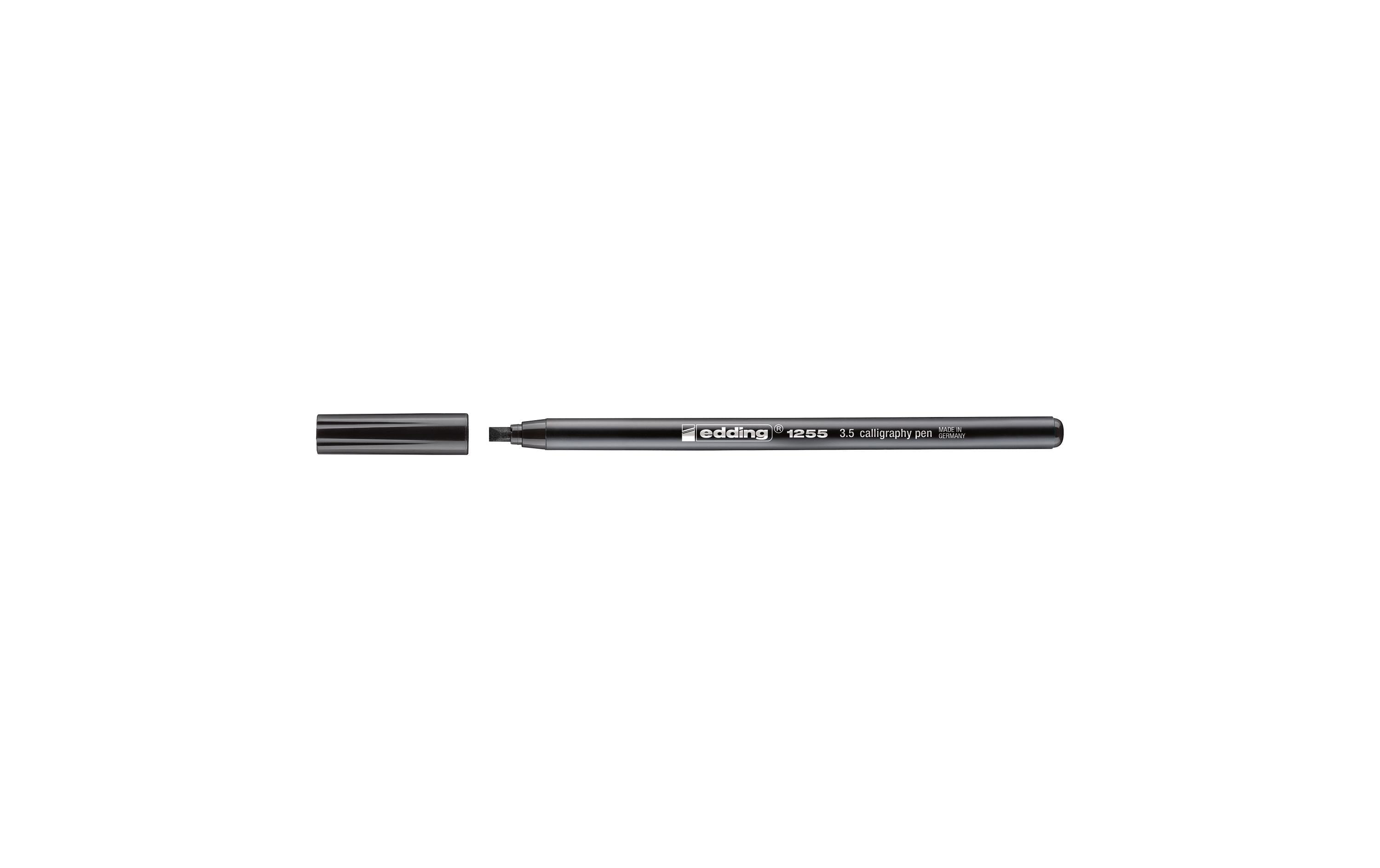 Edding Faserschreiber Calligraphie Pen 1255 Strichbreite 3,5 mm, schwarz