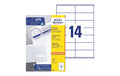AZ Universal-Etiketten, 100 Blt, 1400 Stk 105,0 x 41,0 mm