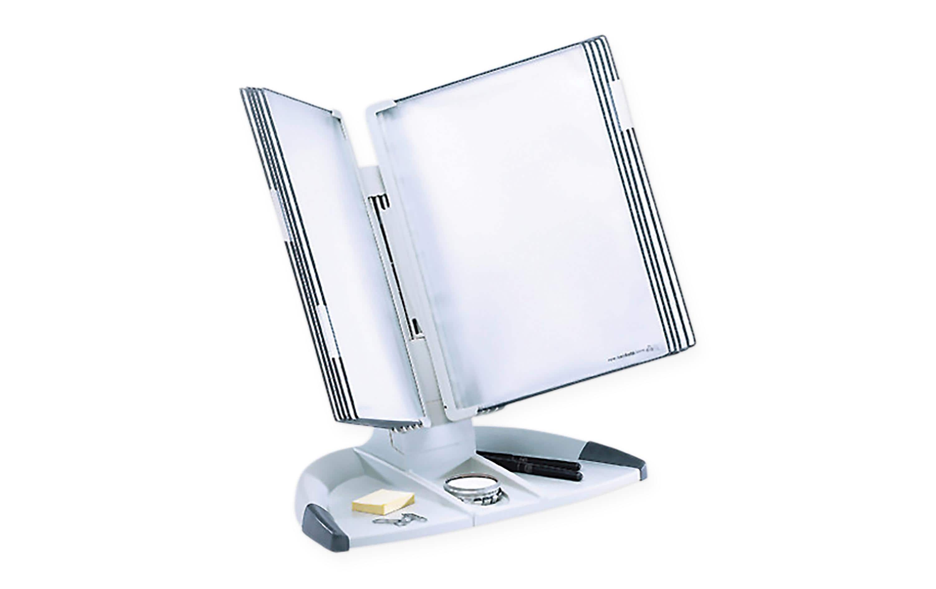 Tarifold Tischständer Office Set Sockel, Wandelement und 10 Sichttafel grau
