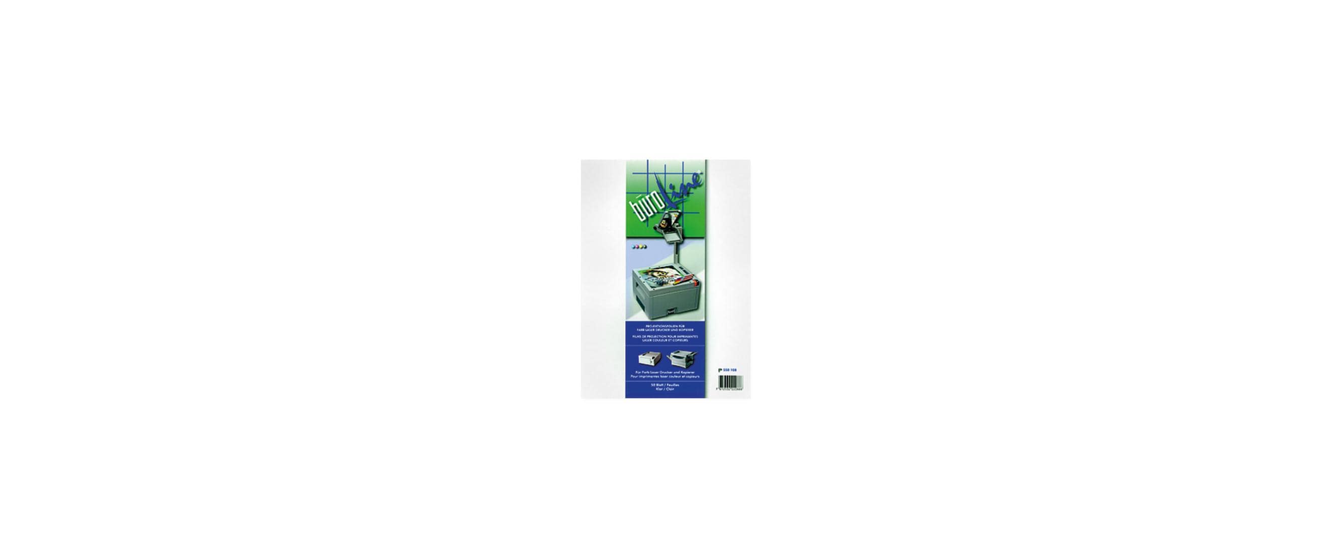 BüroLine Laserfolie transparent, 100 Stk