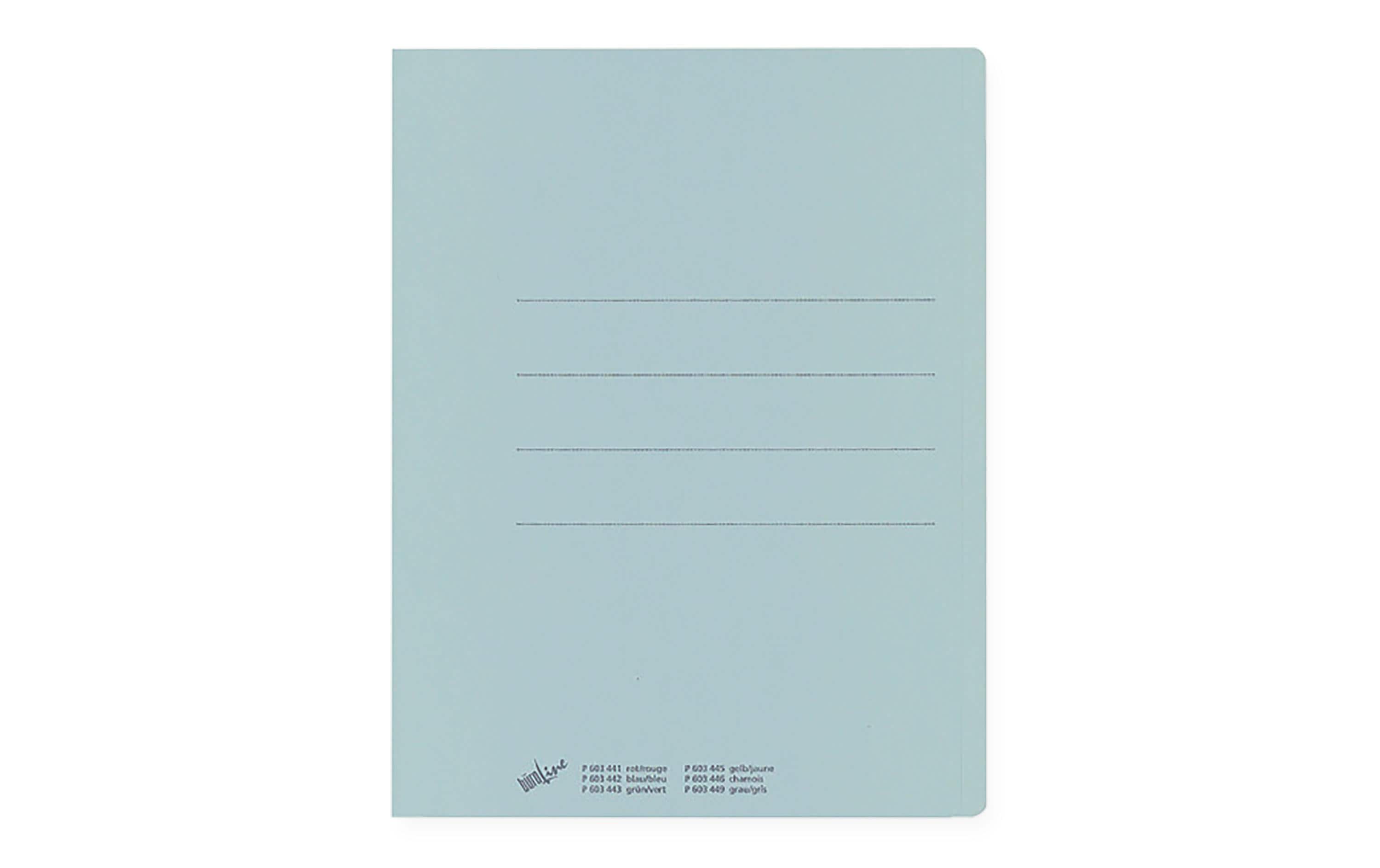 BüroLine Einlagemappen 240 g/m² blau, 100 Stk
