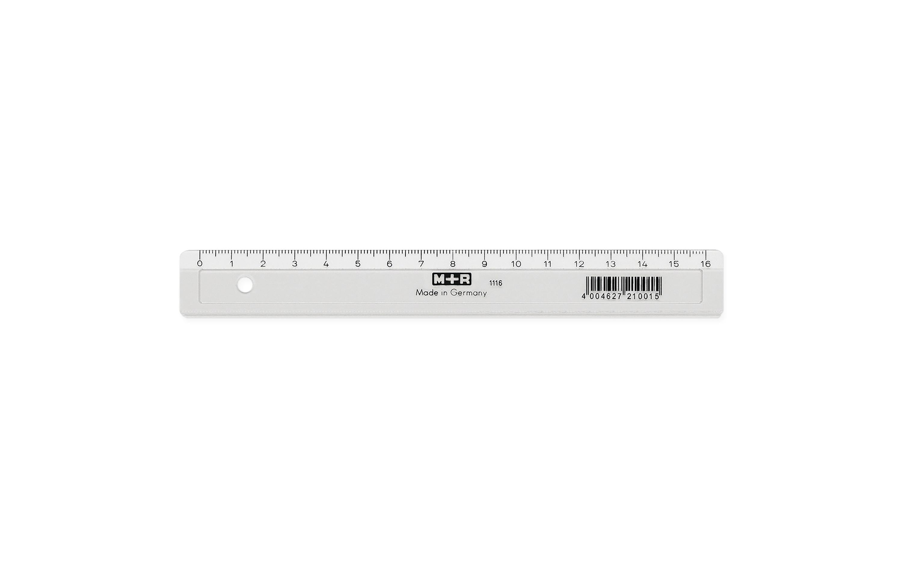 M+R Flachlineal Skala 16 cm