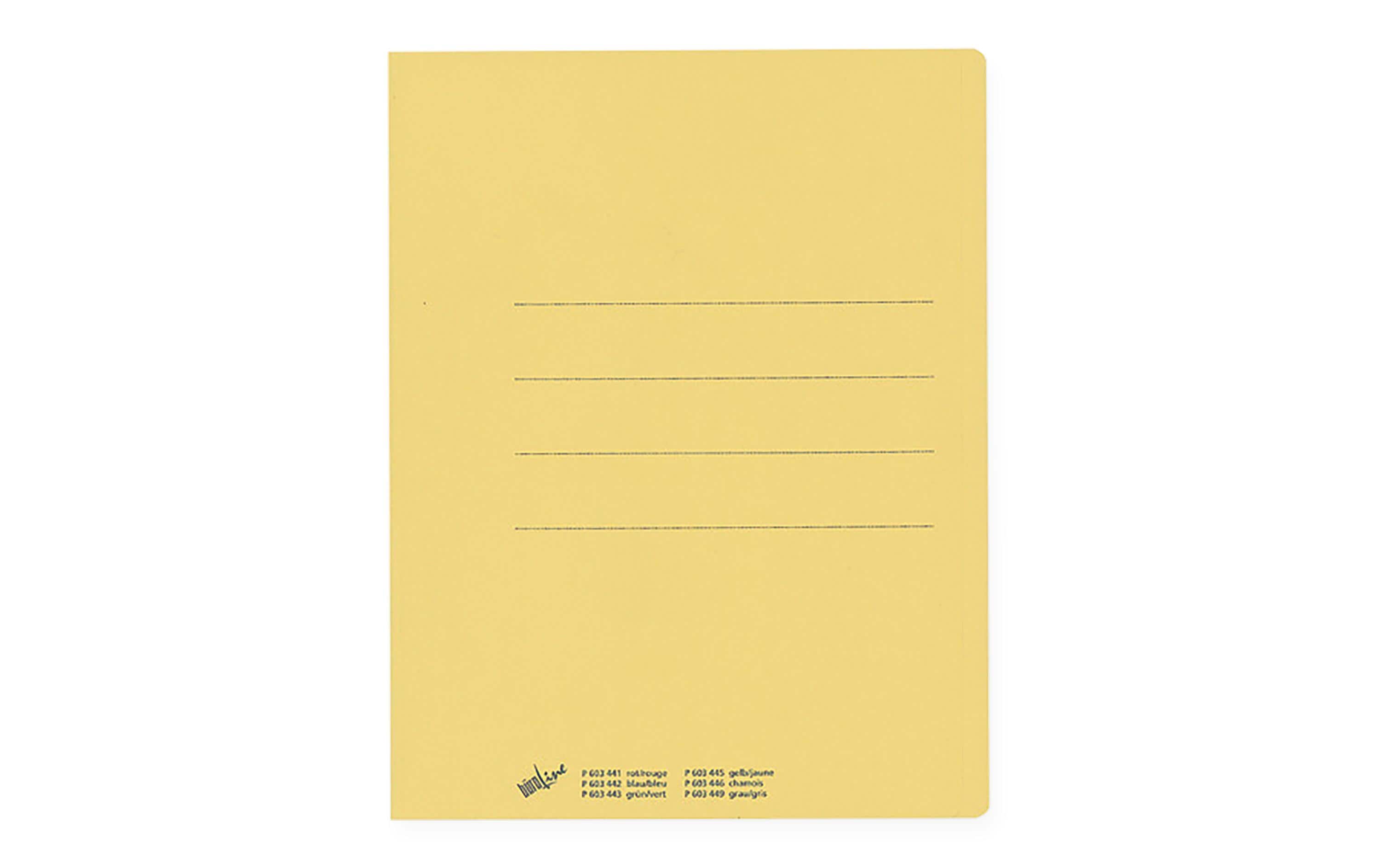 BüroLine Einlagemappen 240 g/m² gelb, 100 Stk