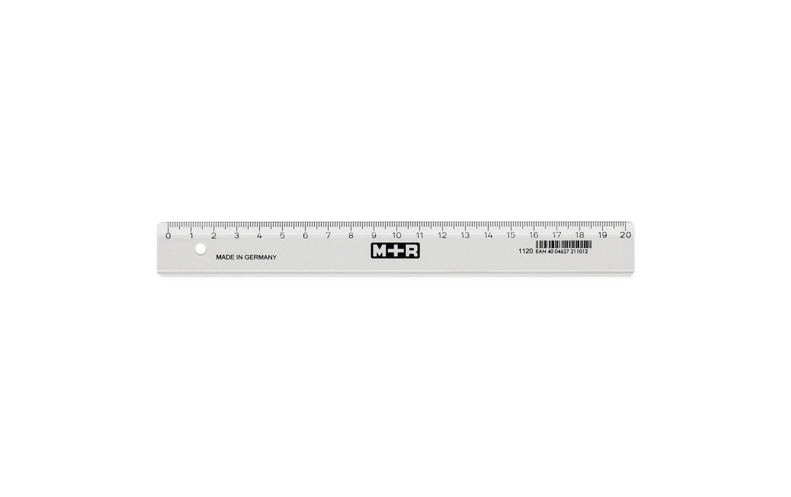 M+R Flachlineal Skala 20 cm, Masse (L x B): 210 x 25 x 2mm