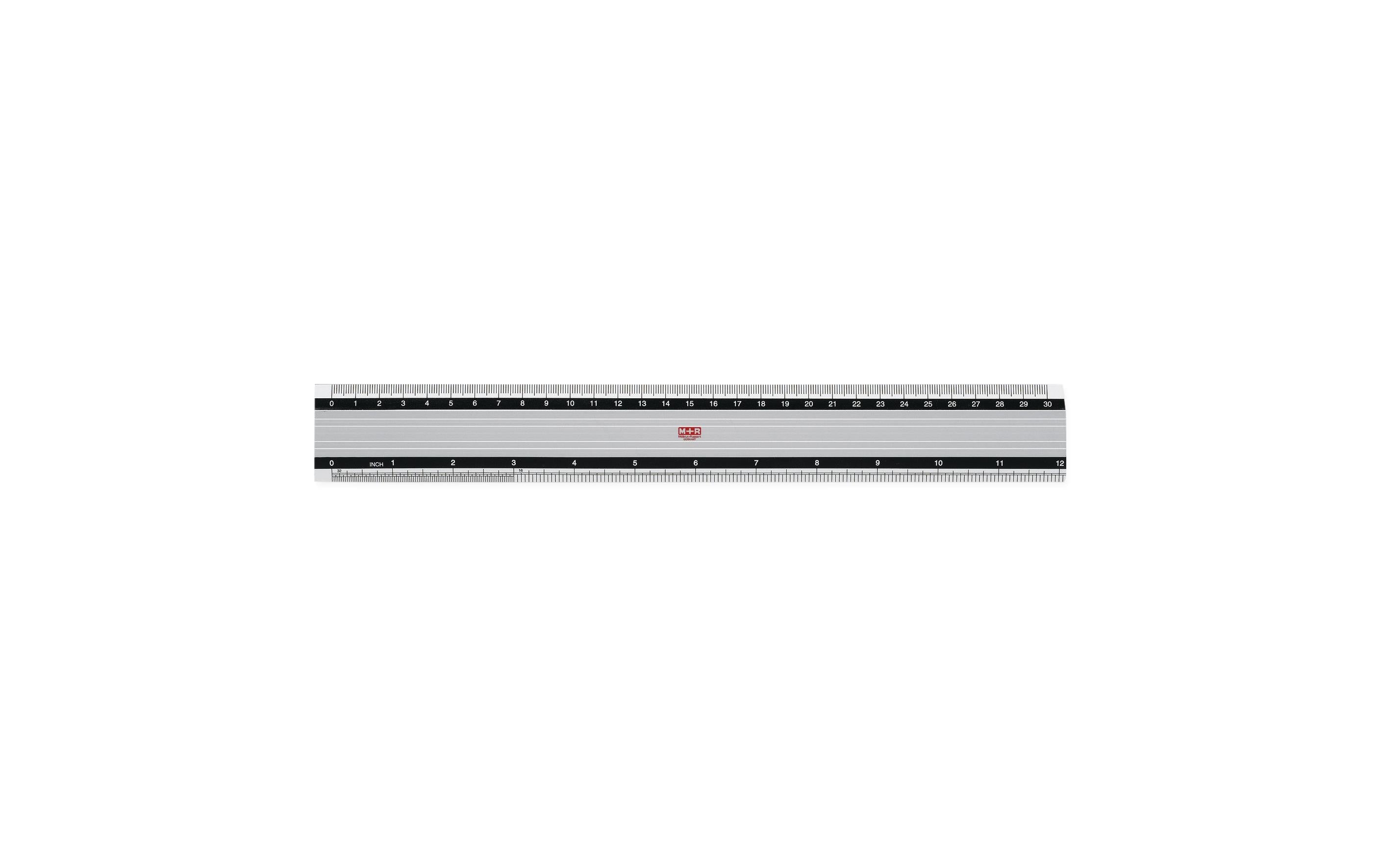 M+R Flachlineal Aluminium Skala 30 cm
