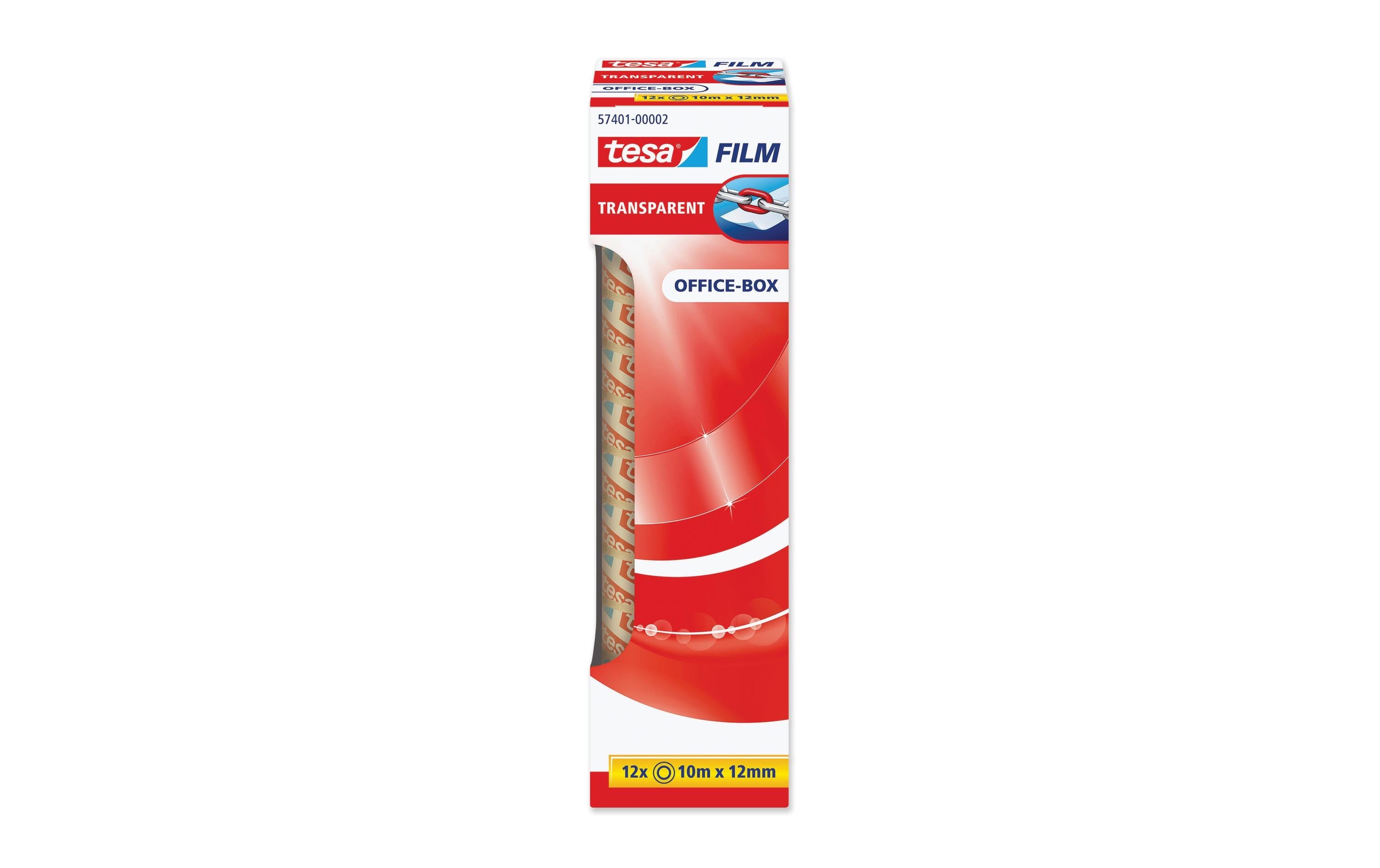 Tesafilm Klebeband standard, 12 Stk 10 m x 12 mm, Office-Box