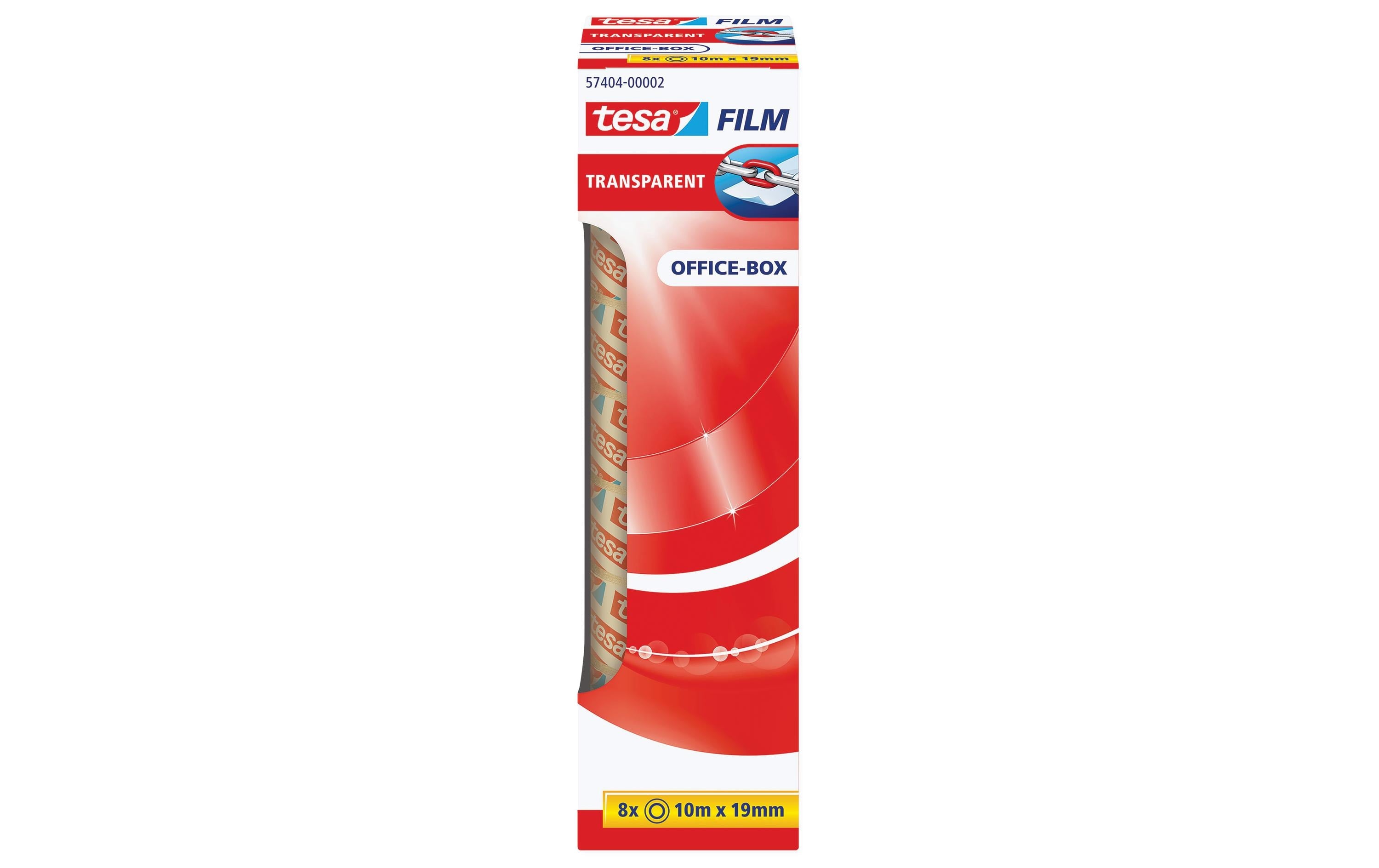 Tesafilm Klebeband standard, 8 Stk 10 m x 19 mm, Office-Box