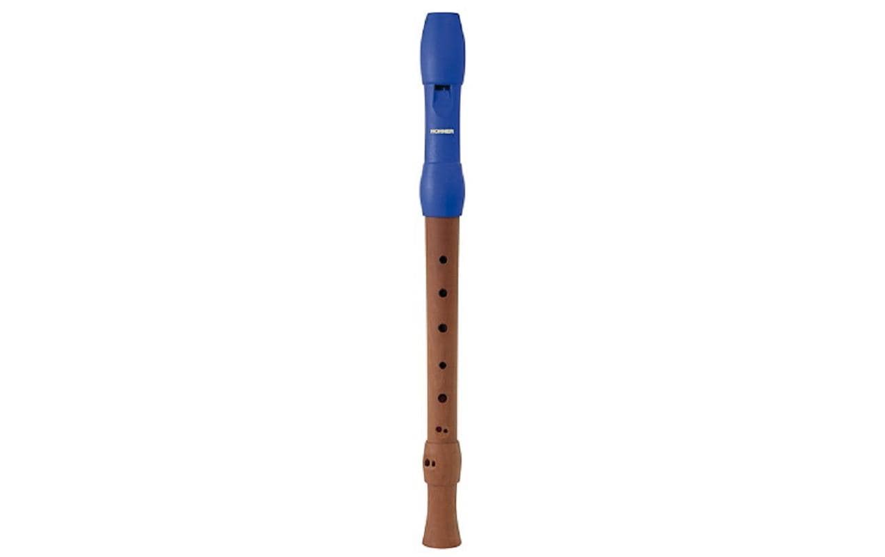 Hohner Alegra Line Blockflöte 2-teilig,  Barock System, Blau
