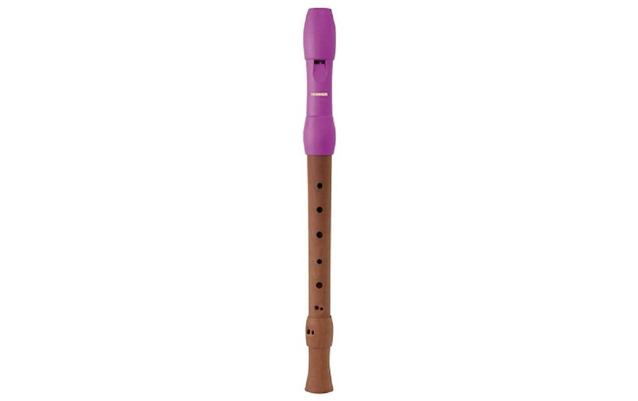 Hohner Alegra Line Blockflöte 2-teilig,  Barock System, Pink