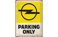 Nostalgic Art Schild Opel Parking only Metall, 30x40 cm