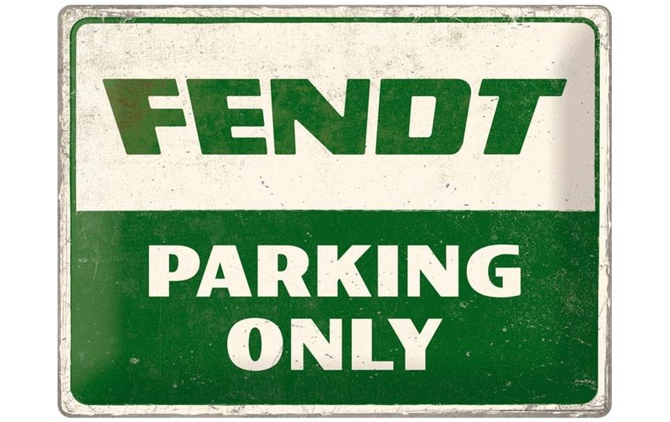 Nostalgic Art Schild Fendt Parking only Metall, 30x40 cm