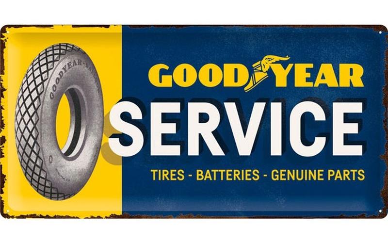 Nostalgic Art Schild Goodyear Service Metall, 25x50 cm
