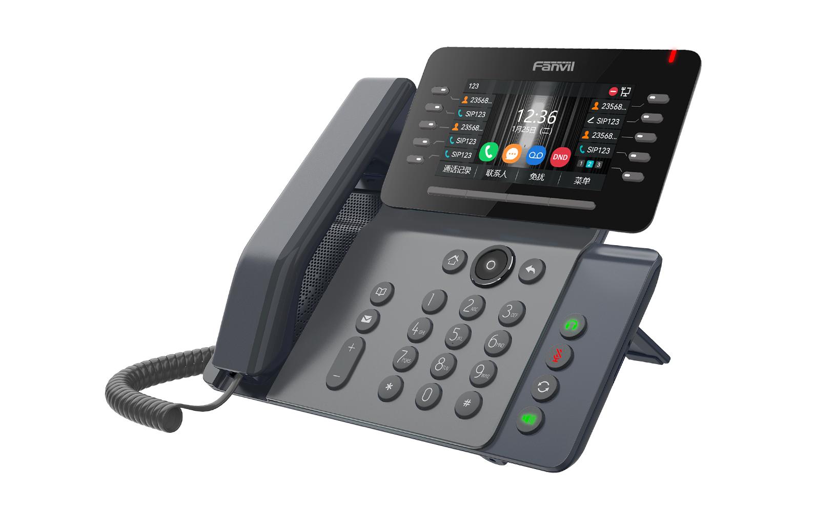 Fanvil V65 Prime Business Phone Schwarz SIP-Tischtelefon