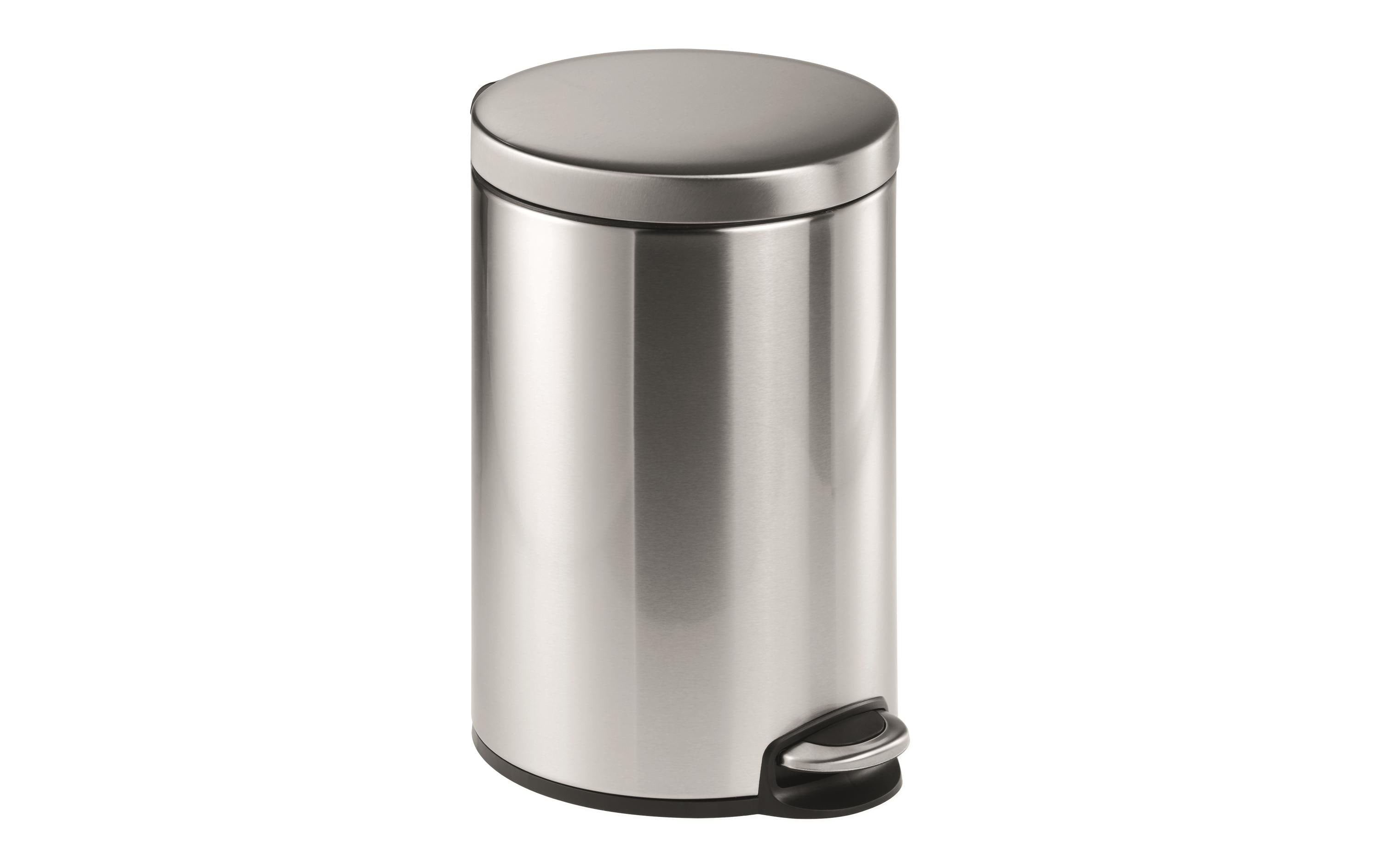 Durable Treteimer Edelstahl 12 Liter, 310 x 400 mm, Ø 250 mm