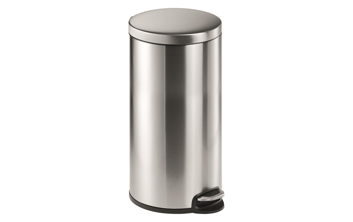 Durable Treteimer Edelstahl 30 Liter, 350 x 655 mm, Ø 290 mm