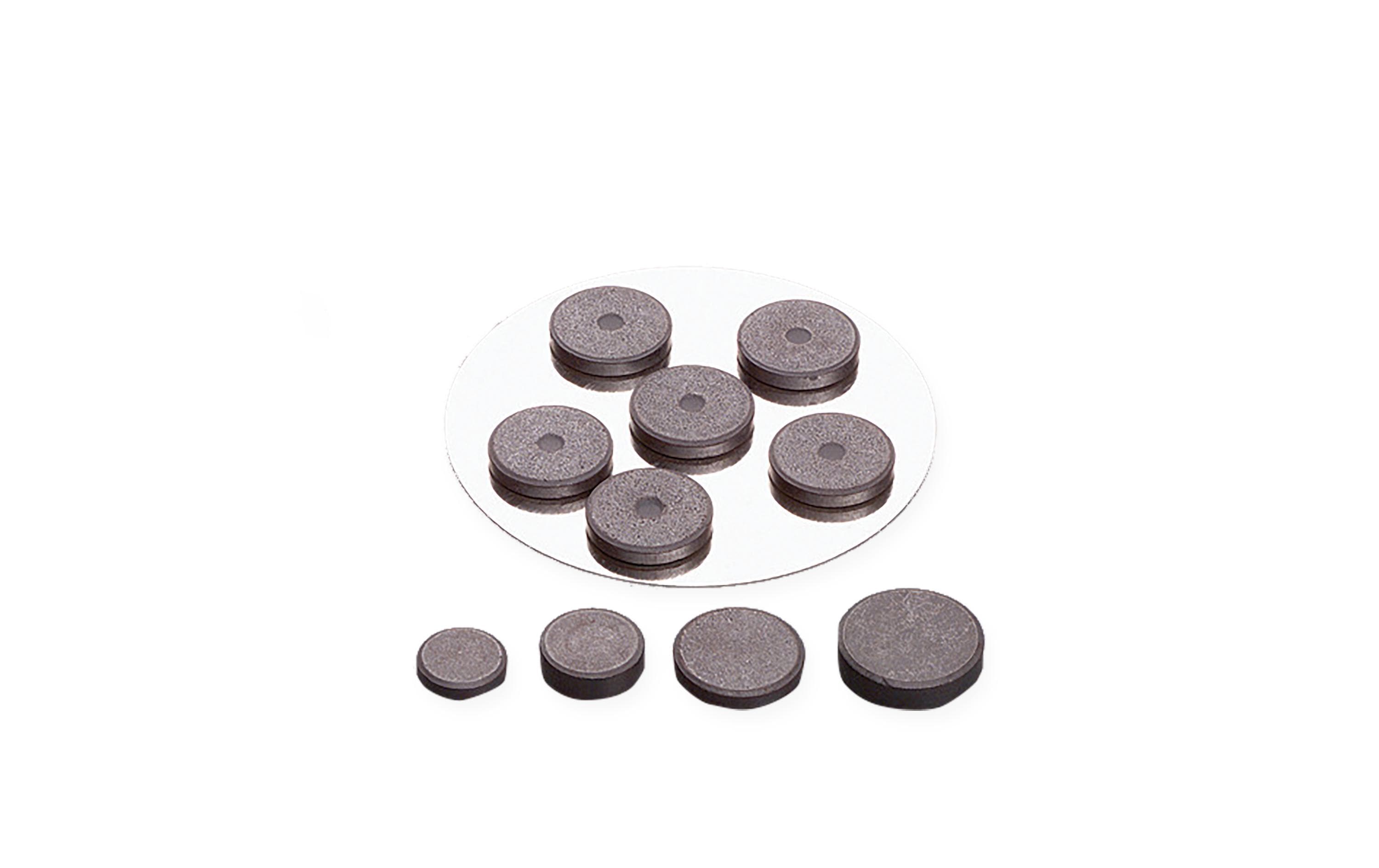 Knorr Prandell Magnet, 6 Stk 3 x 20 mm, schwarz (5 x 6 Stück)