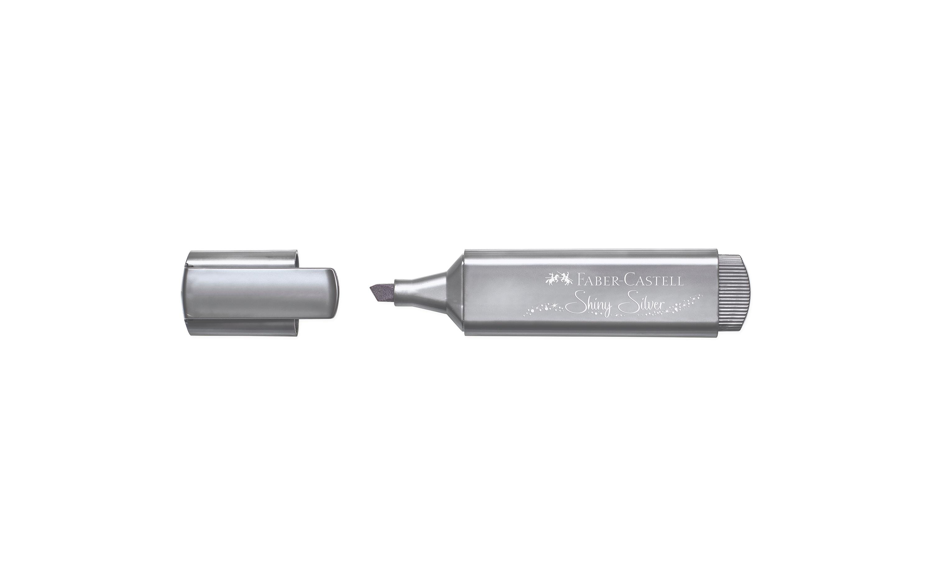 Faber-Castell Textliner 1546 shiny silver, Metallic
