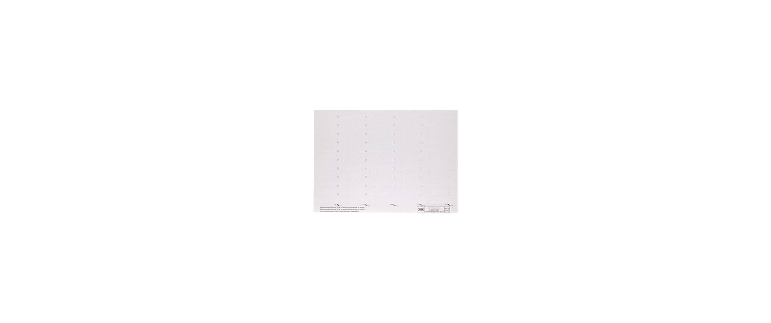 Elba Beschriftungsschildchen 83582 weiss, 1 Bogen