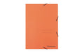 Soennecken Eckspanner 1475, A4, 3 Klappen, mit Gummizug, orange