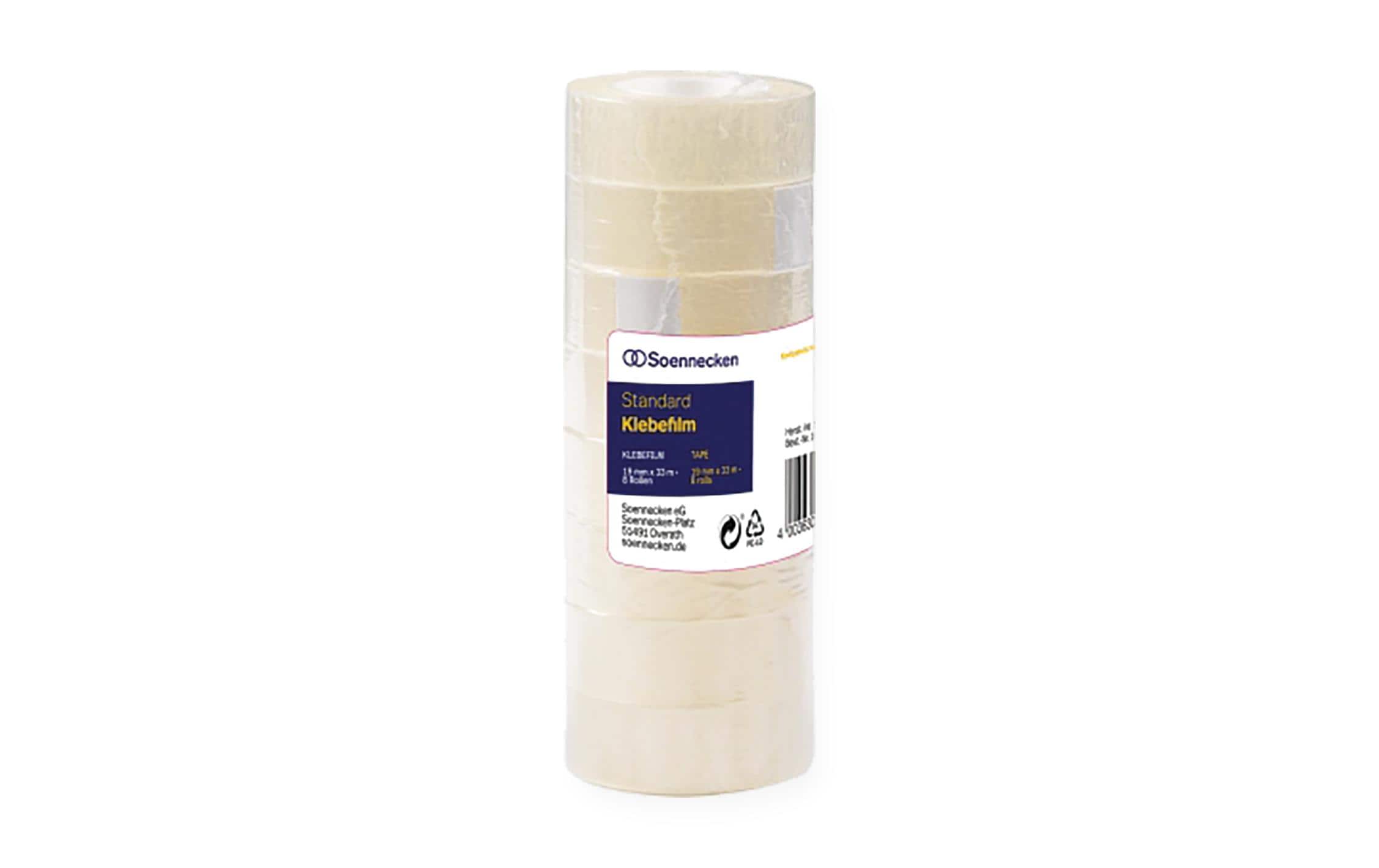 Soennecken Klebeband, 8 Stk 19 mm x 33 m